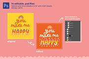 Joyful Greeting Cards - Vector & PSD, a Card Template by Carole Chevalier (Thumbnail 3 of 11)
