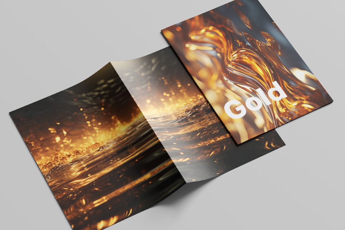 Golden waves. 38 images, a Decorative Illustration by Handmadefont (Photo 10 of 10)