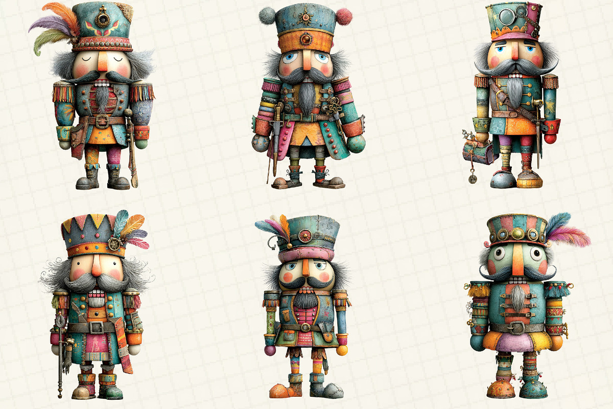Quirky Nutcracker Clipart, an Illustration by DreamCafeArt (Photo 4 of 6)