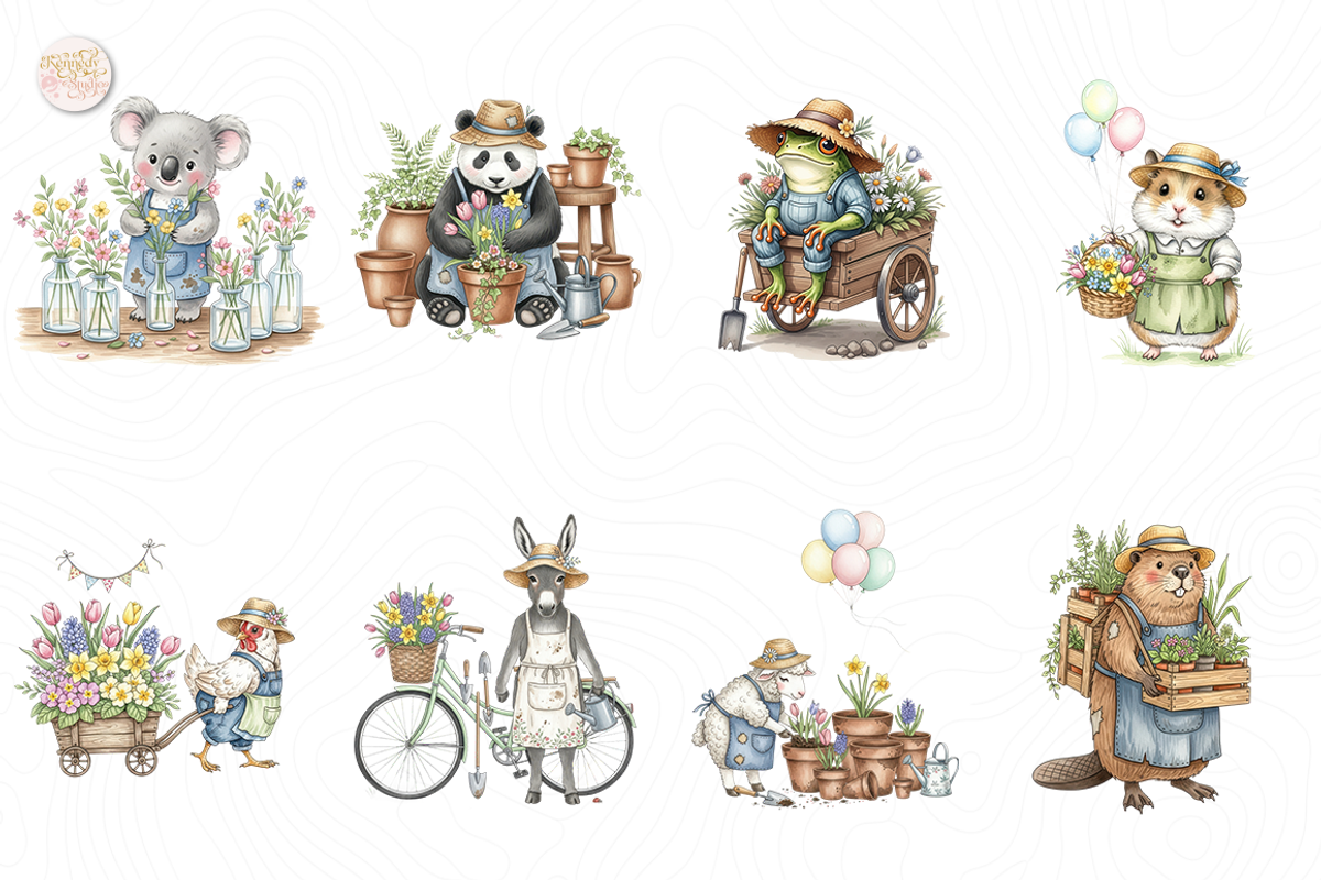 Rustic Vintage Farmhouse PNG Clipart, an Animal Illustration by KennedyStudio (Photo 2 of 5)