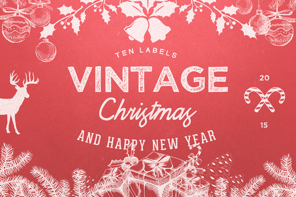 10 Logo Vintage Christmas / New Year, a Branding & Logo Template by sergio zest (Photo 1 of 2)