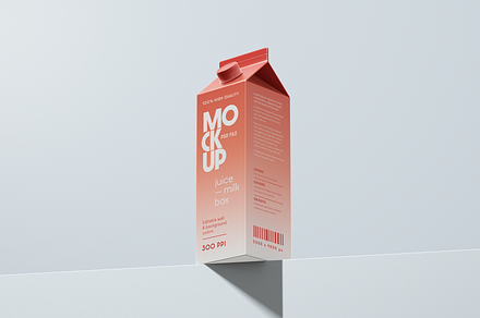 Juice Box Packaging Mockup, an Advertising Mockup by Hubzway