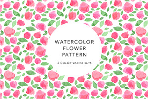 Watercolor Flower Pattern