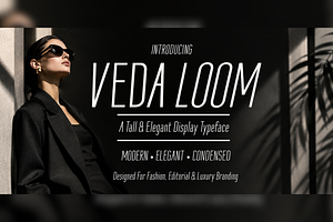 Veda Loom Fashion Condensed Font