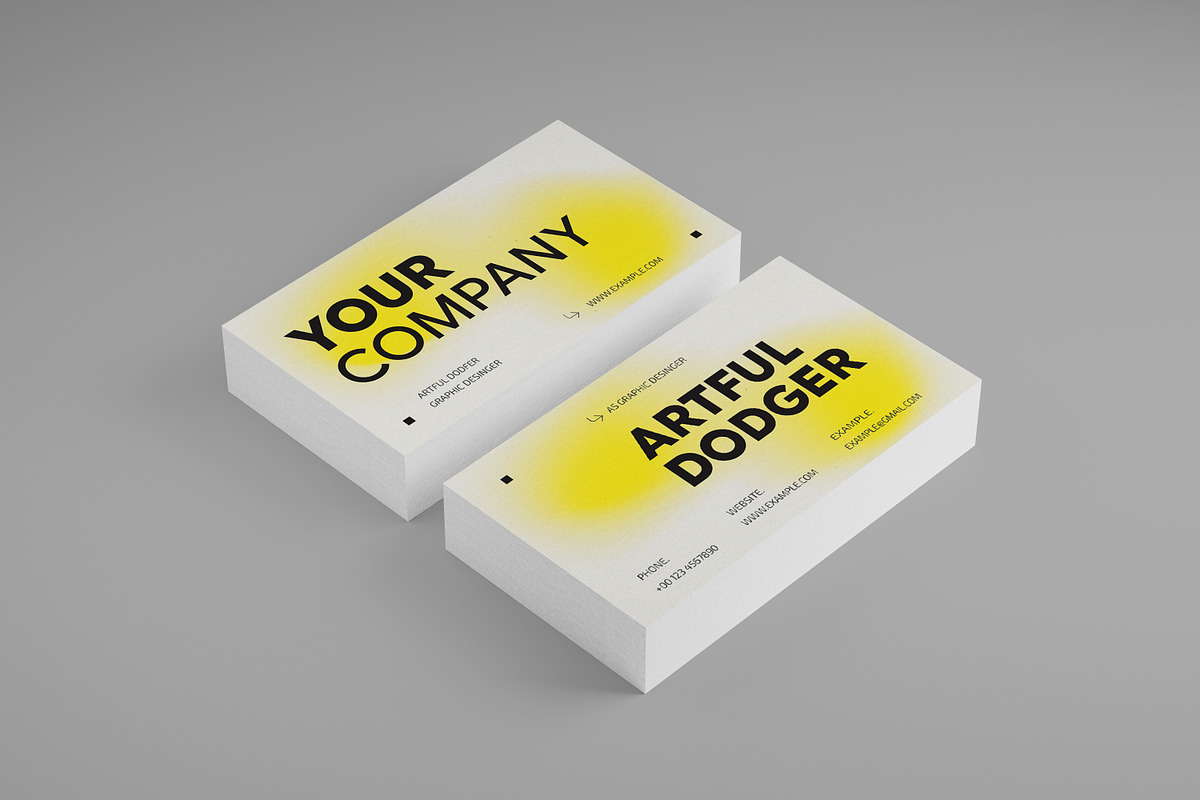 Company Business Card, a Business Card Template by graphicook (Photo 1 of 3)
