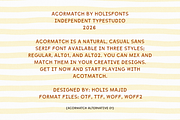Acormatch Casual Hand Drawn, a Sans Serif Font by 24Design Studios (Thumbnail 8 of 13)