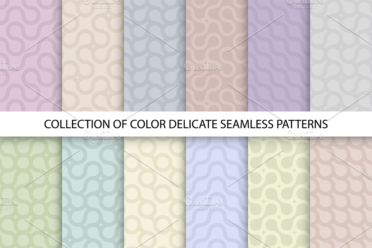 Color seamless delicate patterns, a Pattern Graphic by ExpressShop (Photo 1 of 4)