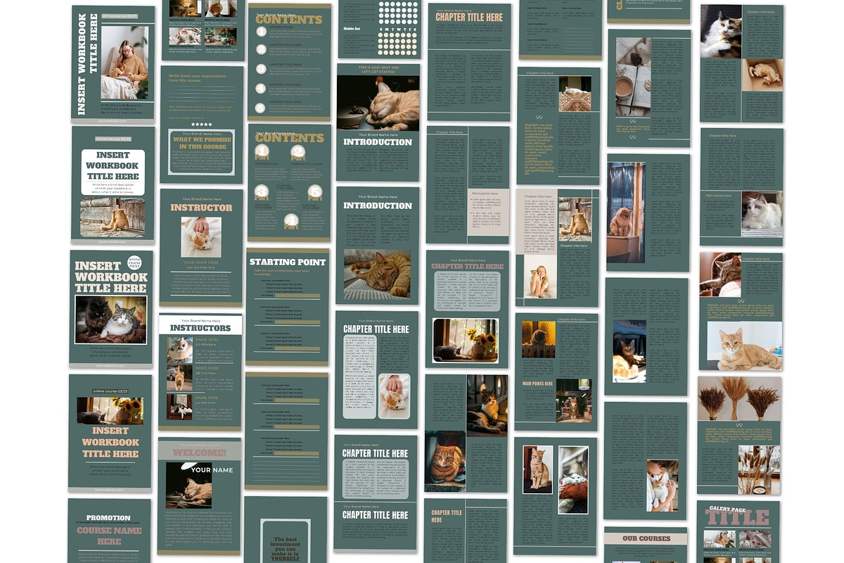 Course Workbook Canva Templates preview 4