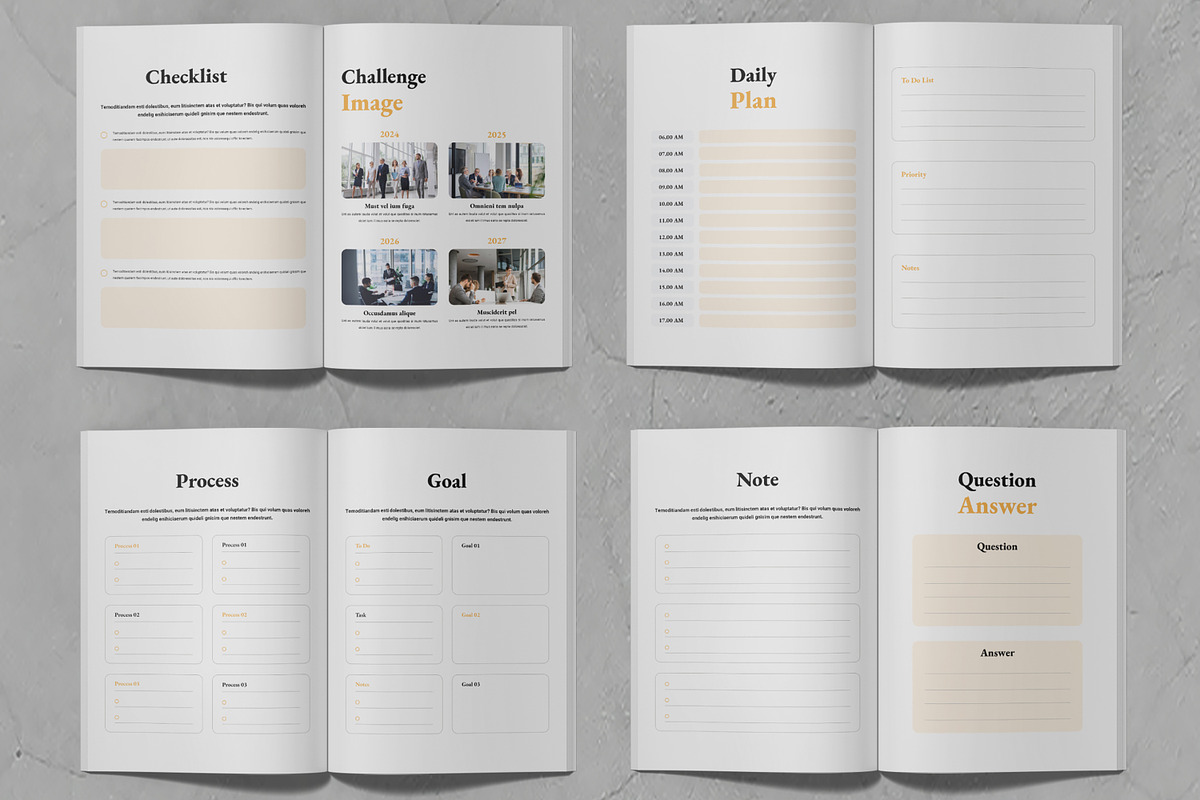 Course Workbook Template Layout, a Brochure Template by MightyDesign (Photo 3 of 6)