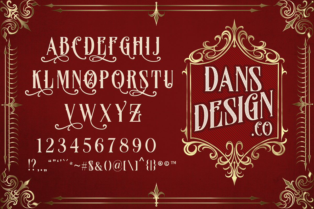 Christmas Lovers, a Blackletter Font by dansdesign (Photo 4 of 9)