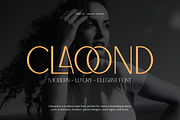 Claoond - Modern Elegant Font, a Sans Serif Font by Iqsiart Studio (Thumbnail 1 of 8)