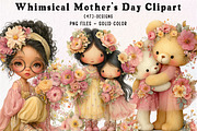 Whimsical Mother's Day Clipart, an Illustration by CreationArt (Thumbnail 1 of 7)