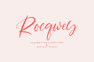 Rocqwey - Handwritten Sript Font