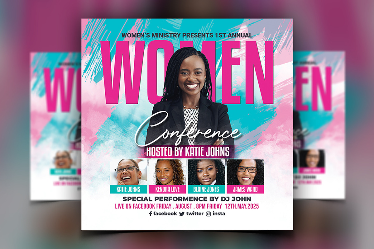 Women Conference Flyer, a Flyer Template by AfzaalGraphics (Photo 1 of 2)