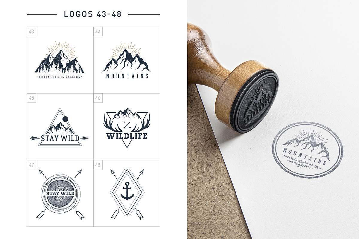 Nordicus. 60 Creative Logos, an Illustration by Cosmic Store (Photo 13 of 15)