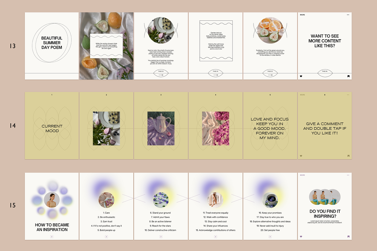 Instagram Carousel Templates | CANVA, a Social Media Template by Bonumo (Photo 10 of 14)