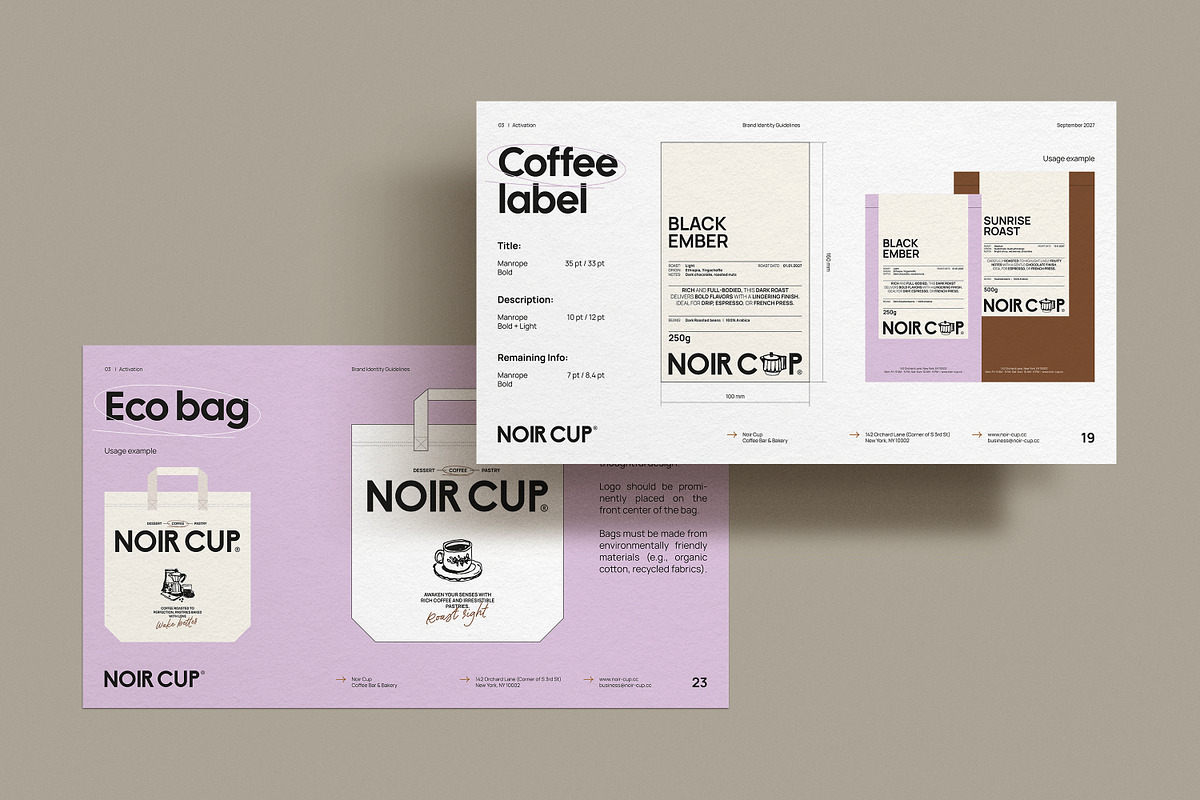 Cafe Brand Guidelines, a Presentation Template by iStar Design (Photo 12 of 16)