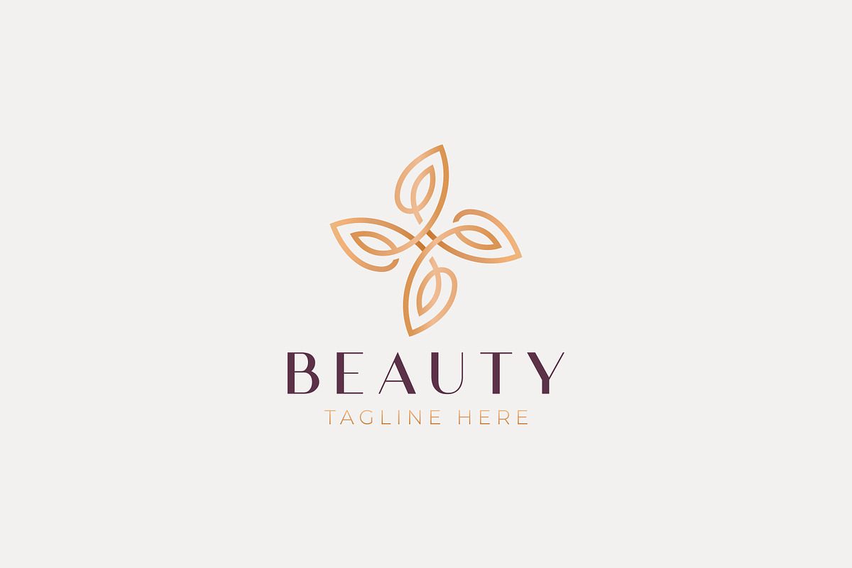 Logo Beauty Natural Swirl Leaf, a Branding & Logo Template by Signatoro (Photo 2 of 2)
