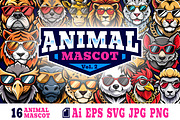 Animal Mascot Logo Illustration 2, an Illustration by Riswan Ratta (Thumbnail 1 of 3)