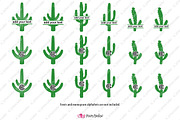 Cactus Monogram SVG, an Object Graphic by PolpoDesign (Thumbnail 2 of 5)