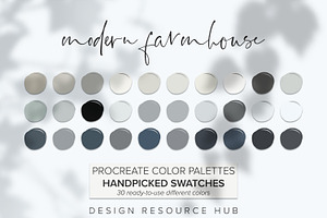 Modern Farmhouse Procreate Palette