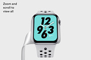 Apple Watch 4 Mockups | PK, a Wearable Device Mockup by ls.graphics (Thumbnail 4 of 8)