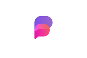 Gradient Letter B Vector Logo