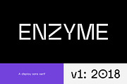 Enzyme – Display typeface font, a Sans Serif Font by Platform Design (Thumbnail 1 of 8)