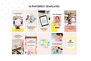 Cute Pinterest Templates for Canva, a Social Media Template by ltsdesigns (Thumbnail 2 of 3)