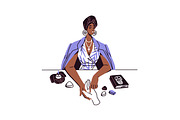 Women fortune tellers set + posters, a Person Illustration by PaperTrident (Thumbnail 10 of 16)