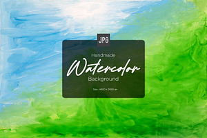 Hand Painted Watercolor Background, an Arts & Entertainment Photo by shahsoft