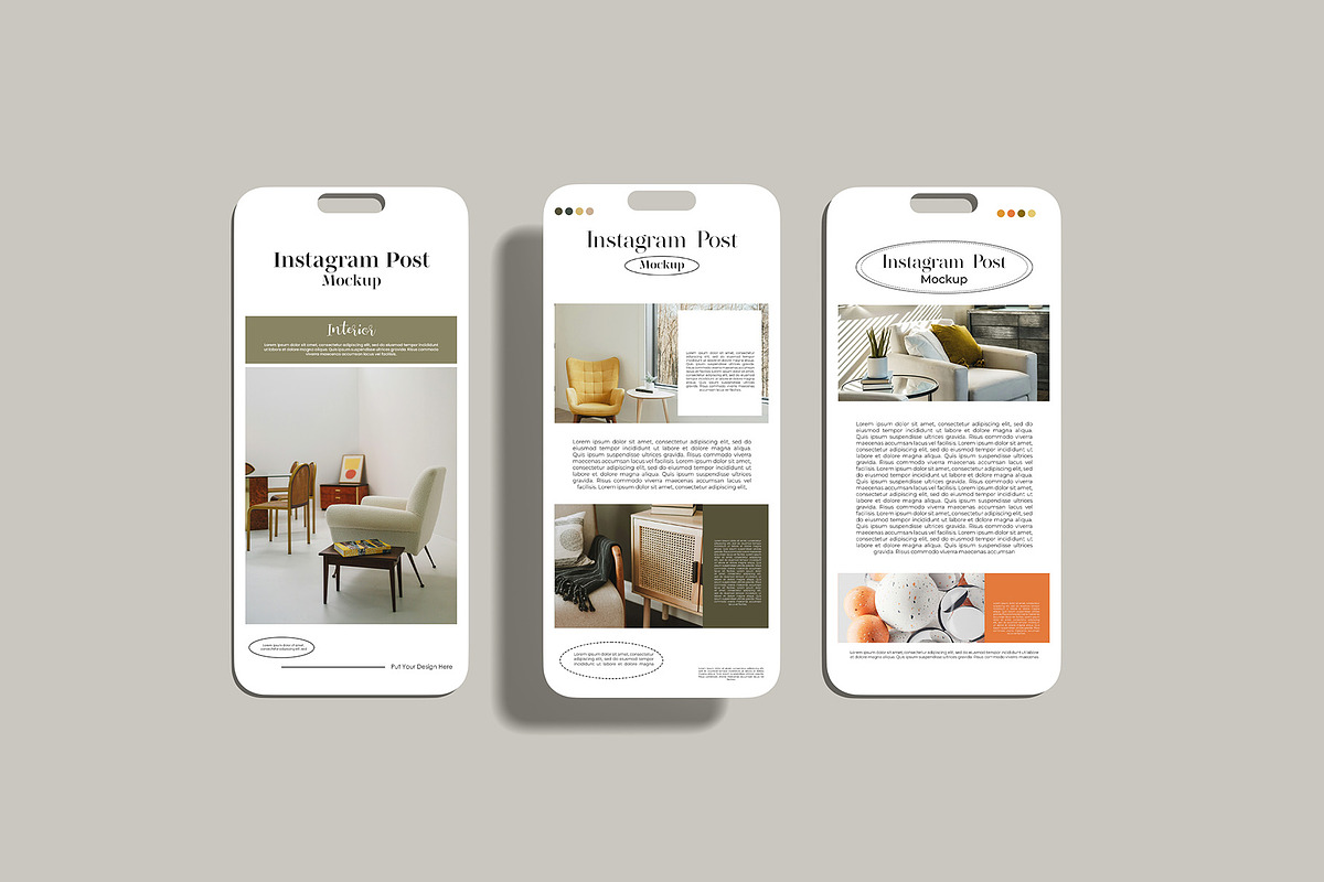 Instagram post mockup, an iPhone Mockup by Graphicbars (Photo 11 of 17)