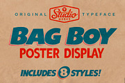 Bag Boy | Poster Display Type, a Sans Serif Font by StudioWorks (Thumbnail 1 of 10)