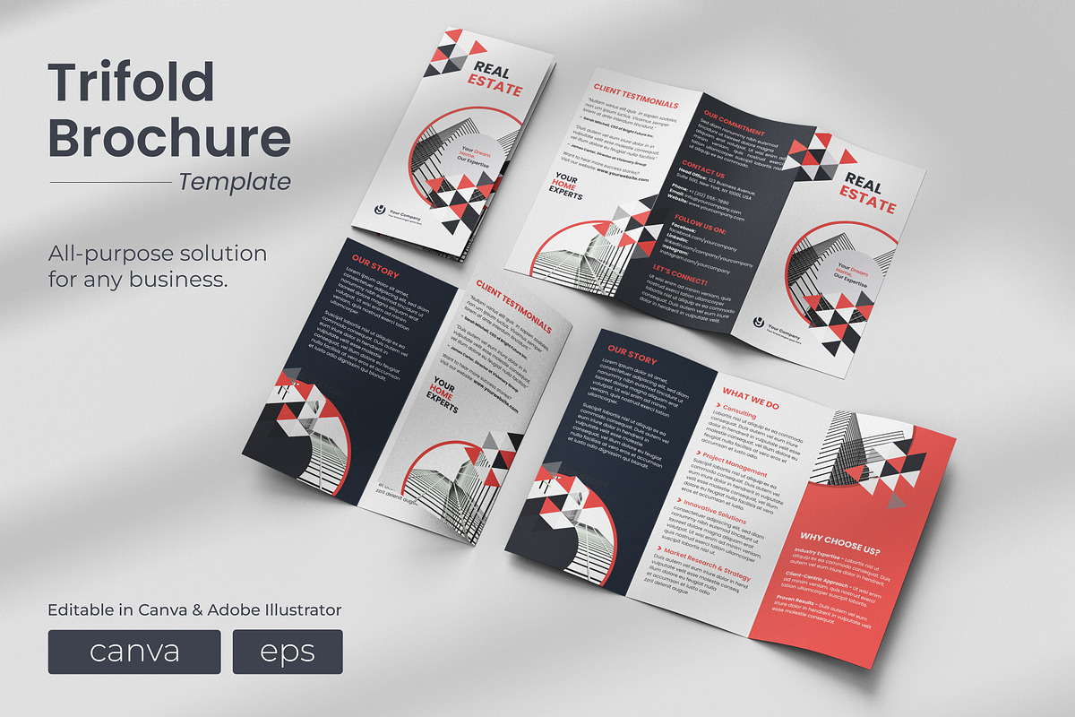 All Purpose Trifold Brochure 07, a Brochure Template by WheelieMonkey (Photo 1 of 4)