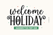 Welcome Holiday - Script Font Duo, a Script Font by Jozoor (Thumbnail 1 of 9)