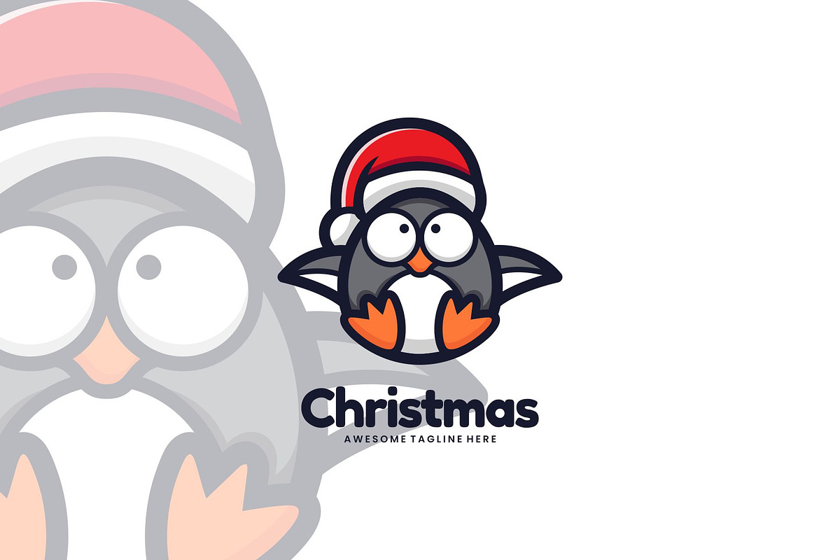 Christmas Mascot Cartoon Style., a Branding & Logo Template by ModalTampang