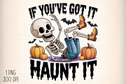 Halloween Skeleton PNG, an Illustration by Daily.Designs (Thumbnail 1 of 5)