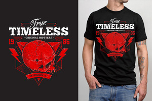 True Timeless Print With Skull