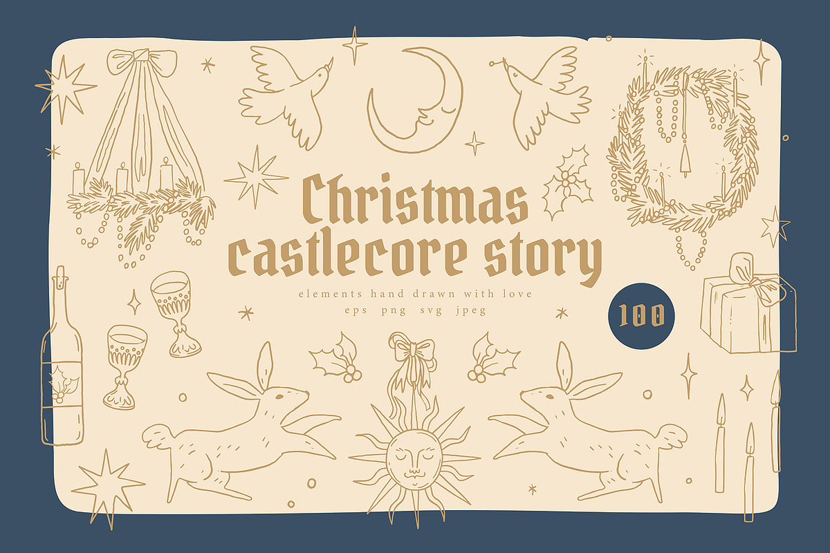 Christmas Castlecore Story clipart, an Object Graphic by Cute Atelier (Photo 1 of 11)