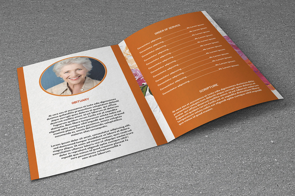 Funeral Program Template-V189, a Brochure Template by Template Shop (Photo 2 of 4)