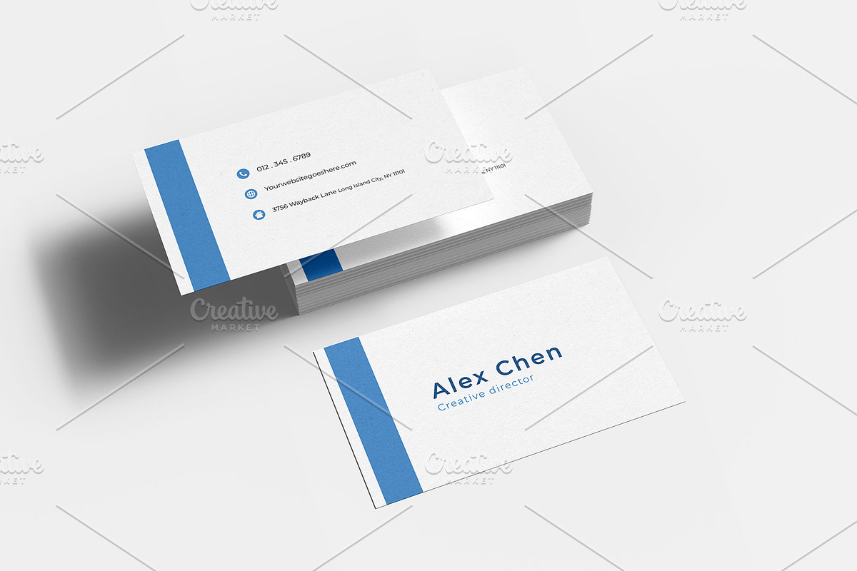 Minimalist Business Card Template, a Business Card Template by MadeByShahbaz (Photo 3 of 3)