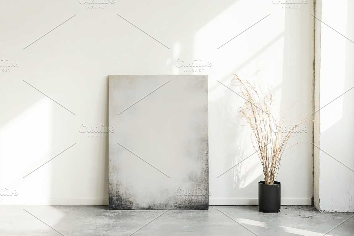 Art Canvas Mockup Minimal Interior, a Templates & Theme by VetalStock (Photo 2 of 12)