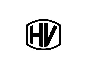 HV Logo Design Vector Template