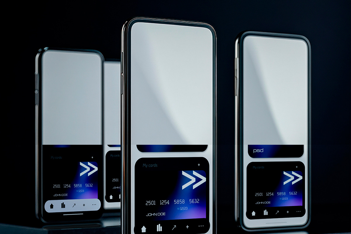 Luxury Set of Smartphones Mockup, a Product Mockup by Mego-studio (Photo 2 of 5)