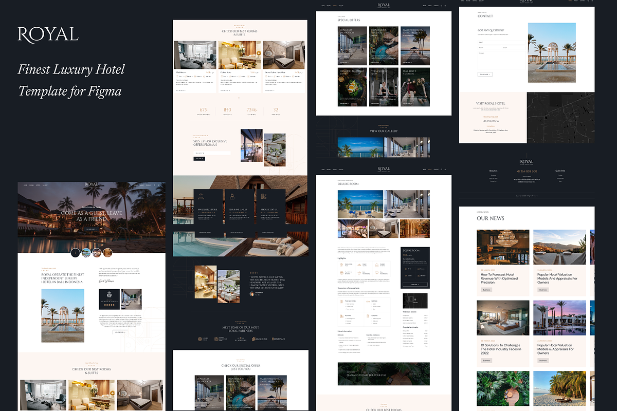 Royal - Luxury Hotel & Restaurant, an UI Kit Template by YoArts (Photo 4 of 4)