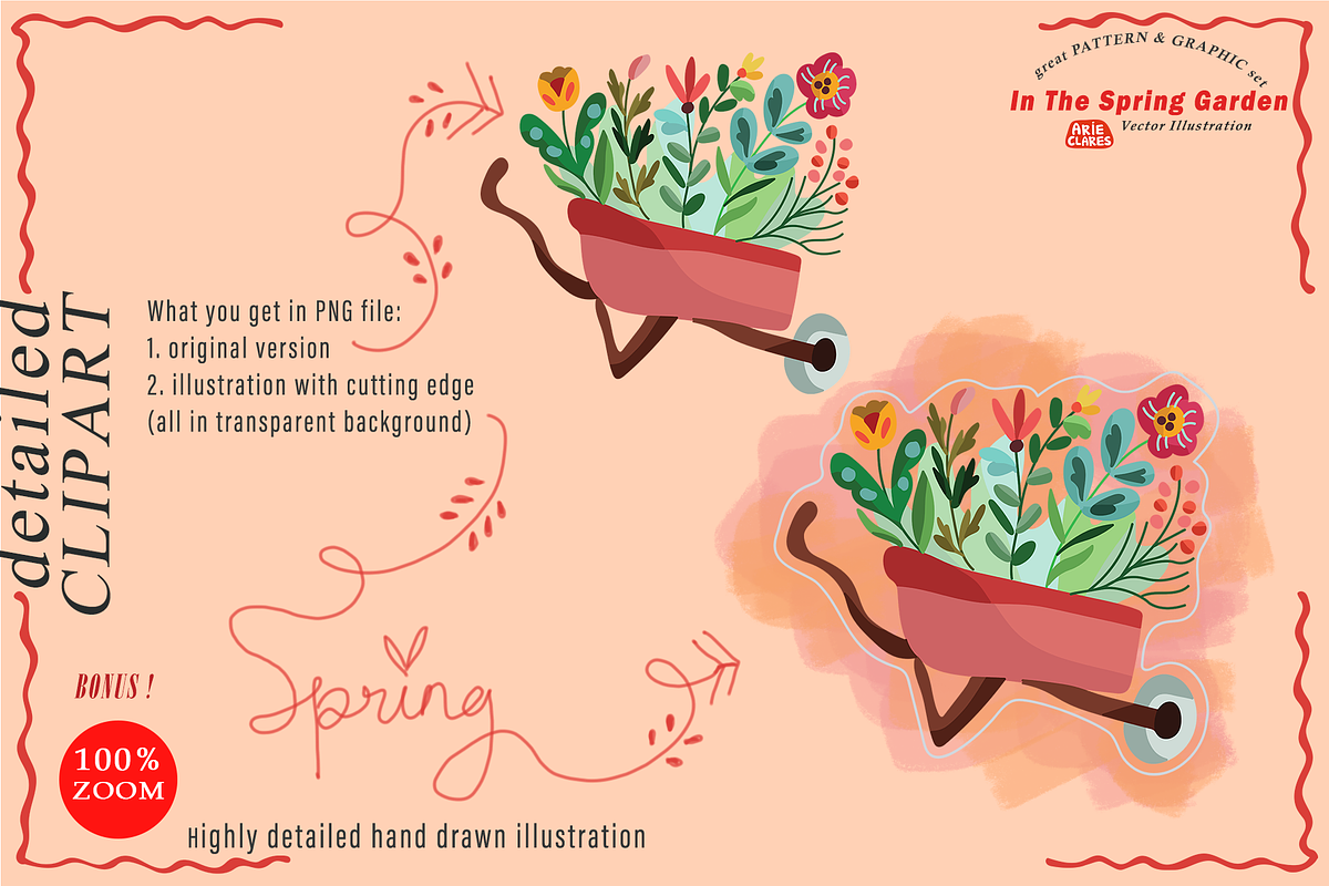 In The Spring Garden, a Seasonal Illustration by Arie Clares (Photo 2 of 12)