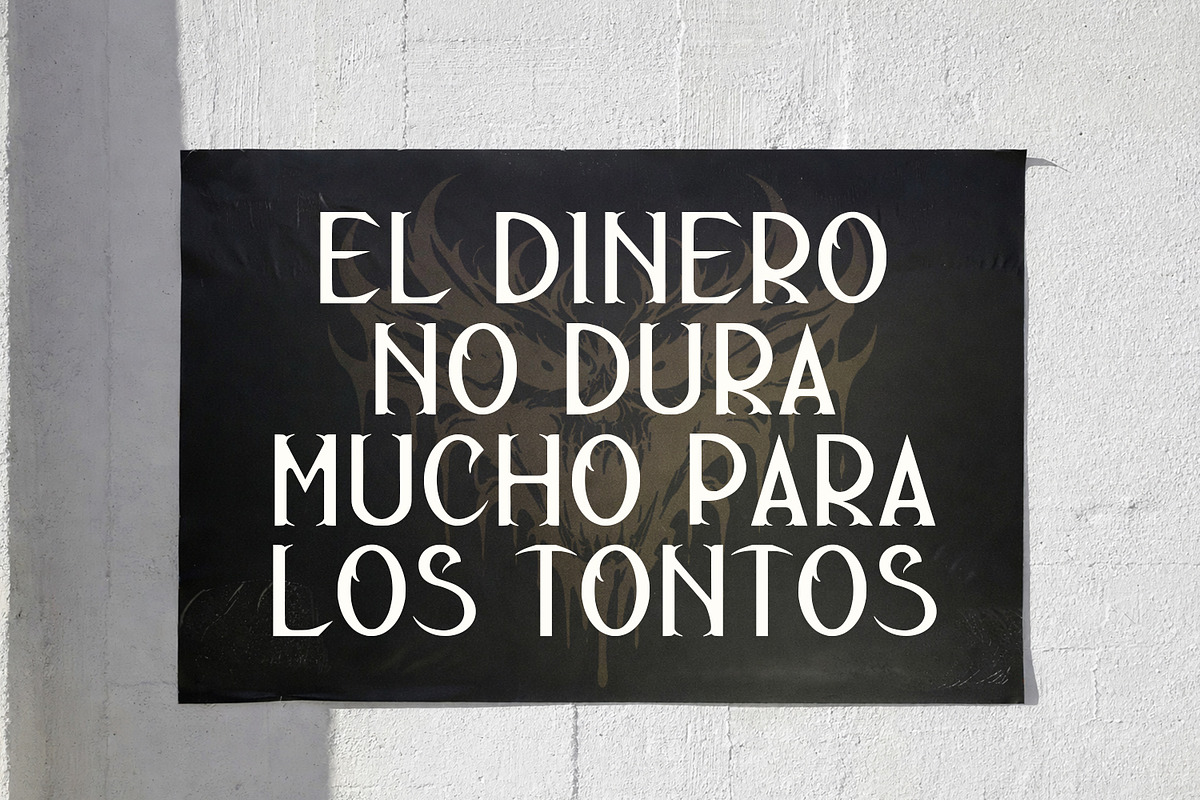 Zeroha Dark Gothic Blackletter Font, a Blackletter Font by Maulana Creative (Photo 5 of 7)