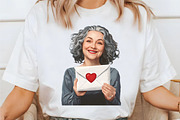 Black Mature Denim Love Clipart, a Seasonal Illustration by designcity5 (Thumbnail 3 of 5)