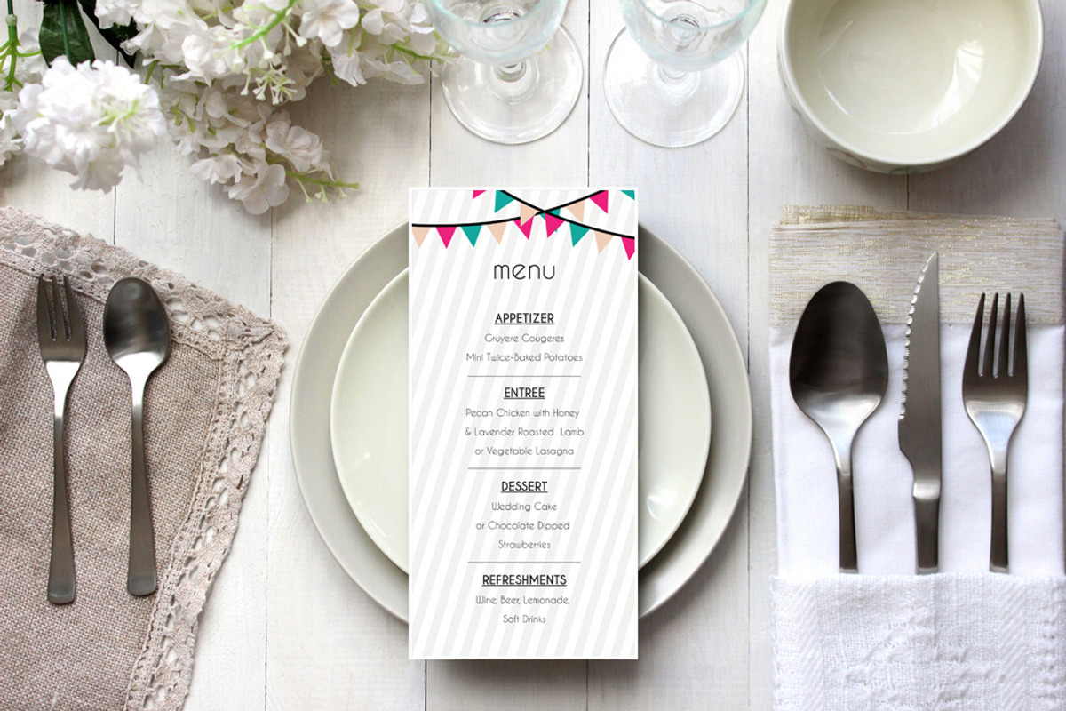 Party Flags Wedding Suite, an Invitation Template by Elegrad Design Agency (Photo 6 of 11)