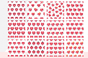 Cute Heart Characters & Patterns, an Object Graphic by IRSYART (Thumbnail 11 of 11)